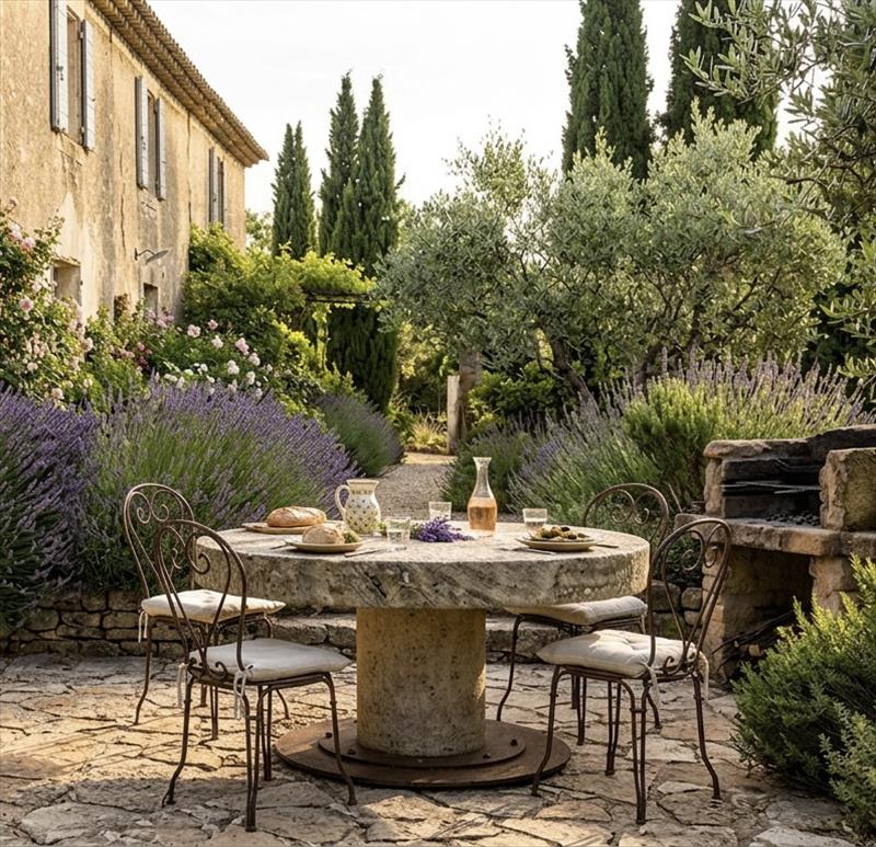 A strong, tireless stone. Once a millstone, now a table.