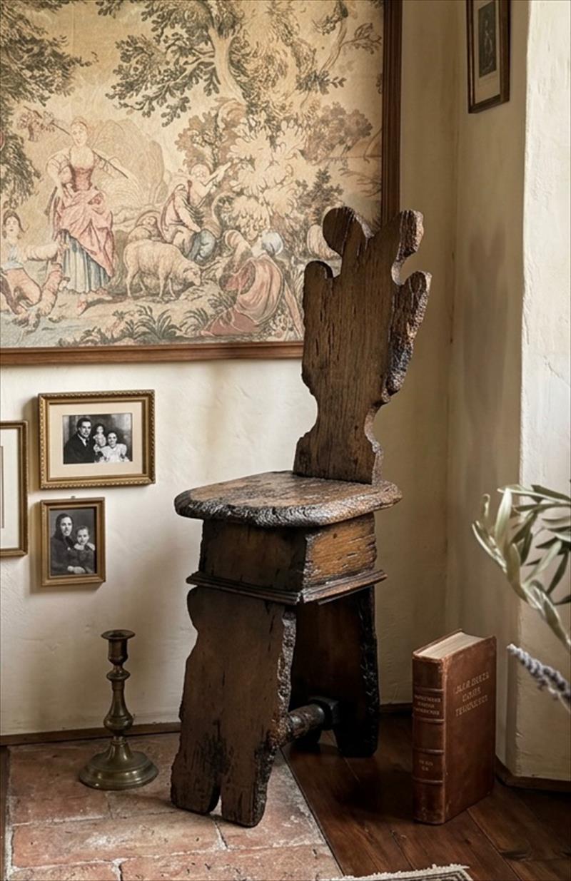 Sedile toscano, tracce di Rinascimento