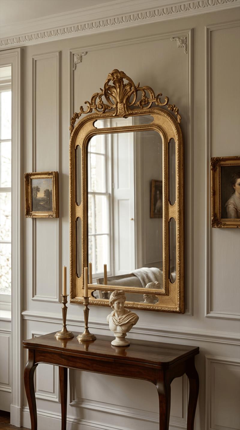 19th-Century Mirror: The Art of Reflecting Beauty
