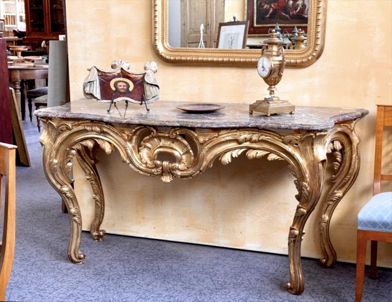 Gilt console, then as now, only for the privileged